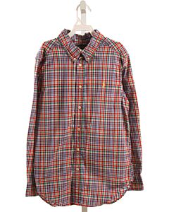 RALPH LAUREN  RED  PLAID  DRESS SHIRT