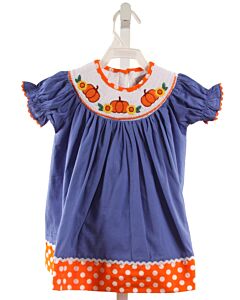 LIL CACTUS  BLUE   SMOCKED DRESS