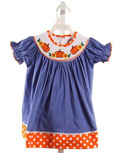 LIL CACTUS  BLUE   SMOCKED DRESS