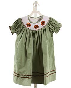 LIL CACTUS  GREEN   SMOCKED DRESS