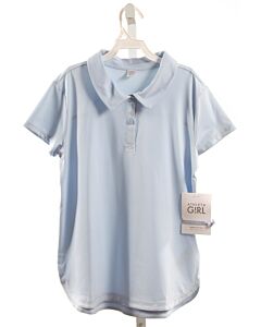 ATHLETA GIRL  LT BLUE    KNIT SS SHIRT