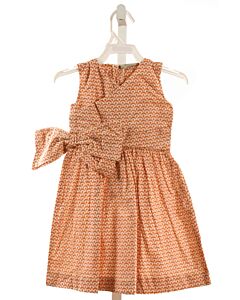 KATE QUINN  ORANGE    DRESS WITH BOW