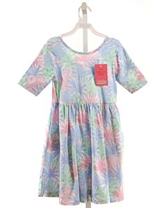 RUFFLE BUTTS  LT BLUE    KNIT DRESS