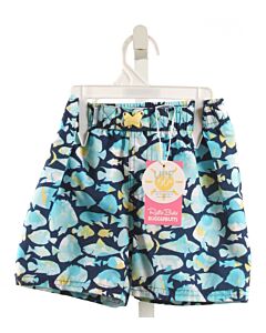 RUFFLE BUTTS  BLUE    SWIM TRUNKS