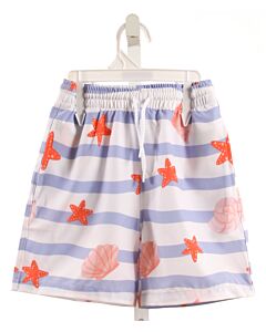 MILLIE & MAXX  ORANGE  PRINT  SWIM TRUNKS