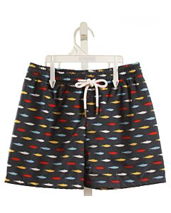 SALTWATER BOYS COMPANY  NAVY  PRINT  SWIM TRUNKS