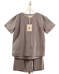 KONGES SLOJD  GRAY SEERSUCKER   2-PIECE OUTFIT
