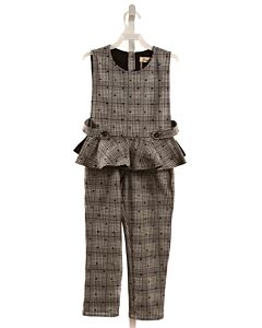 DOE A DEAR  BLACK SWISS DOT HOUNDSTOOTH  2-PIECE DRESSY OUTFIT