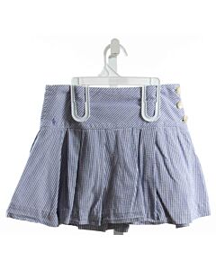 RALPH LAUREN  BLUE SEERSUCKER STRIPED  SKORT