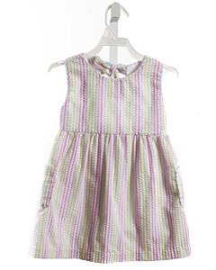 JAMES & LOTTIE  MULTI-COLOR SEERSUCKER STRIPED  DRESS