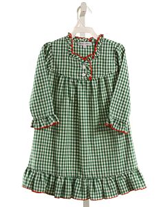 SWEET DREAMS  GREEN  GINGHAM  LOUNGEWEAR