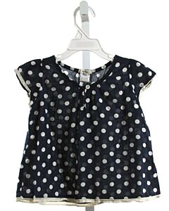 CREWCUTS  NAVY  POLKA DOT  SHIRT-SS