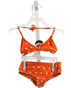 CREWCUTS  ORANGE  POLKA DOT  2-PIECE SWIMSUIT