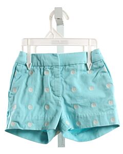 CREWCUTS  AQUA   EMBROIDERED SHORTS