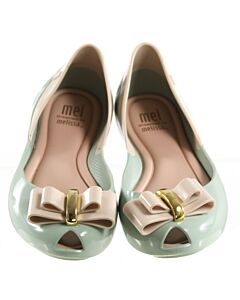 MINI MELISSA GREEN FLATS  *EUC SIZE TODDLER 12