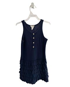 CREWCUTS  BLUE    KNIT DRESS WITH RUFFLE