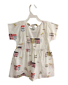 URBANE BABY + KIDS  WHITE   PRINTED DESIGN DRESS