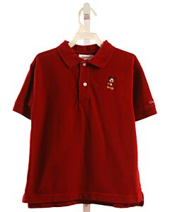 DISNEY  RED KNIT   KNIT SS SHIRT