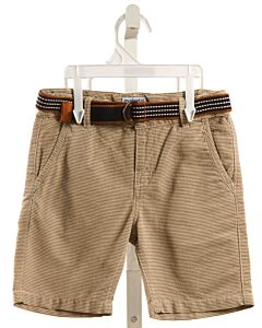 MAYORAL  BROWN  STRIPED  SHORTS