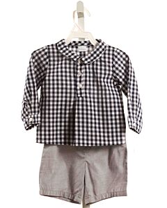 EDGEHILL COLLECTION  BLUE  GINGHAM  2-PIECE OUTFIT