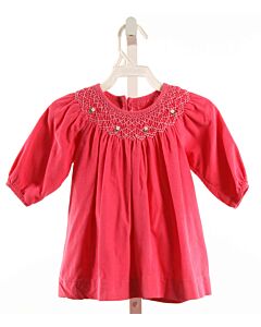 FANTAISIE KIDS  HOT PINK CORDUROY  SMOCKED DRESS