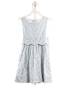 ALICE KATHLEEN  LT BLUE  POLKA DOT  PARTY DRESS