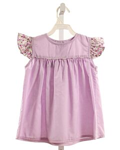 PBJ  PURPLE  MICROCHECK  SLEEVELESS SHIRT