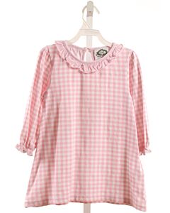 SMOCKED THREADS CECIL & LOU  PINK KNIT GINGHAM  DRESS