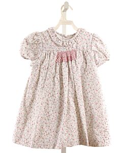 ALICE KATHLEEN  PINK PIQUE FLORAL SMOCKED DRESS