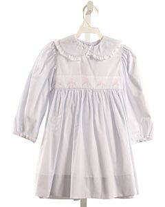 PEPPERMINT PONY  LT BLUE    DRESS WITH EYELET TRIM