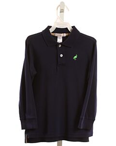THE BEAUFORT BONNET COMPANY  NAVY    KNIT LS SHIRT