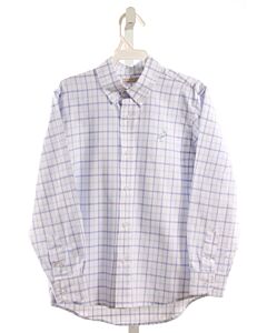 THE BEAUFORT BONNET COMPANY  LT BLUE  PLAID  DRESS SHIRT