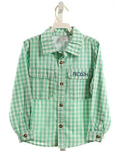 PRODOH  MINT  GINGHAM  DRESS SHIRT
