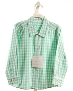 SERENDIPITY  MINT  GINGHAM  DRESS SHIRT