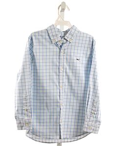 VINEYARD VINES  LT BLUE  PLAID  DRESS SHIRT