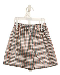GRACE & JAMES  MULTI-COLOR  PLAID  SHORTS