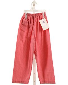 THE LILI PAD  RED  GINGHAM  PANTS