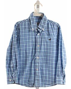 PROPERLY TIED  BLUE  PLAID  DRESS SHIRT