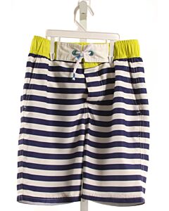 MINI BODEN  NAVY  STRIPED  SWIM TRUNKS