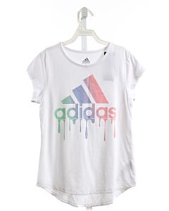 ADIDAS  WHITE  PRINT  T-SHIRT