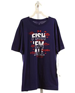 UNDER ARMOUR  NAVY   PRINTED DESIGN T-SHIRT