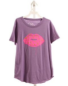 CHASER  PURPLE  PRINT  KNIT SS SHIRT