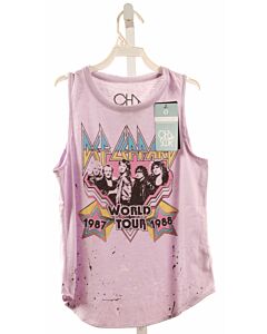 CHASER  LAVENDER   PRINTED DESIGN KNIT TANK