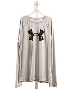 UNDER ARMOUR  GRAY    KNIT LS SHIRT