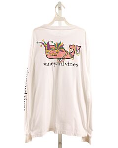 VINEYARD VINES  WHITE   PRINTED DESIGN T-SHIRT
