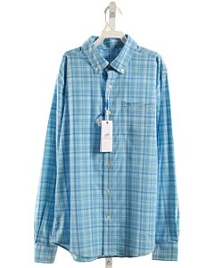 SOUTHERN TIDE BLUE PLAID DRESS SHIRT
