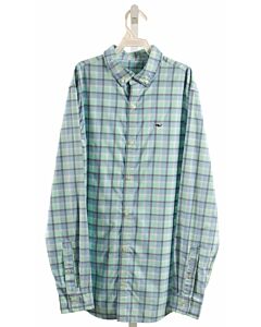 VINEYARD VINES  BLUE  PLAID  DRESS SHIRT