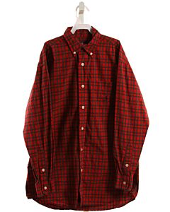 RALPH LAUREN  RED  PLAID  DRESS SHIRT