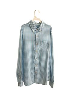 SOUTHERN TIDE  AQUA  GINGHAM  DRESS SHIRT