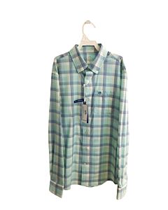 SOUTHERN TIDE  AQUA  PLAID  DRESS SHIRT